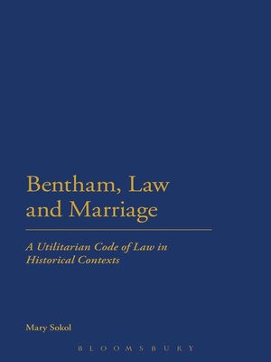 cover image of Bentham, Law and Marriage
